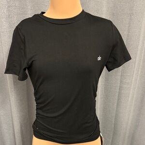 ALO Black Short Sleeve Top